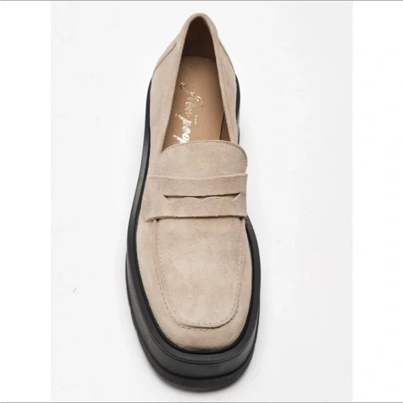 Free People Nico Platform Loafer in Cappuccino Suede, EU Size: 36 - Picture 7 of 16
